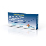 Cetirizina Farmoz MG, 10 mg x 20 comp rev