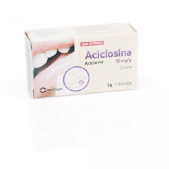 Aciclosina, 50 mg/g-10 g x 1 creme bisnaga