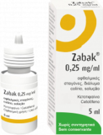 Zabak , 0.25 mg/ml Frasco conta-gotas 5 ml Col, sol