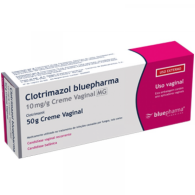 Clotrimazol Bluepharma MG, 10 mg/g x 1 creme vag bisnaga