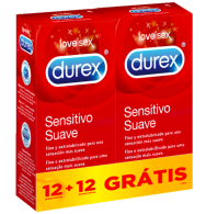 Durex Sensitivo Sensitivo Suave Duo Preservativo 12 Unidade(s) com Oferta de 2ª Embalagem