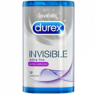 Durex Invisible Extra Lubrif Preserv X12