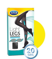 Scholl Light Legs Coll Comp 20den Xl Preto