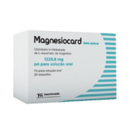 Magnesiocard sem acar , 1229.6 mg 20 Saqueta 4 g Po sol oral